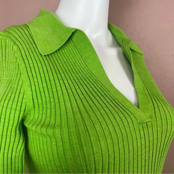 NWT Helmut Lang Ribbed-knit Mini Dress - Picture 11 of 12